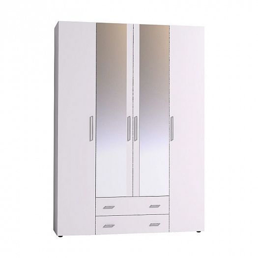 Шкаф для белья 555 "Монако" Зеркало - Цвет: Белый