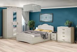 Модульная спальня "Венеция 5.1" с кроватью 1400*2000 мм