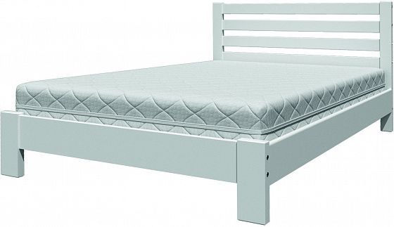 Кровать "Вероника" 1400 мм (ламели) - Кровать "Вероника" 1400 мм (ламели), Цвет: Белый античный