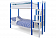 **Детская двухъярусная кровать "Svogen" (Цвет: Синий/Белый)