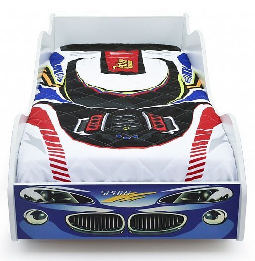 Покрывало для кроватей-машин "Rider" - Покрывало для кроватей-машин "Rider", Цвет: Зеленый/Синий/Бел