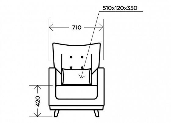 Кресло "Клементина" - Кресло "Клементина", Темпо 6 (микророгожка), схема1