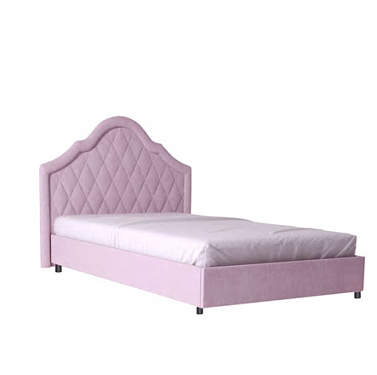 Кровать мягкая "Розалия" №1200М - Цвет: Ткань Розовая светлая