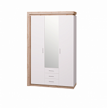 Шкаф 3-х дверный для одежды с ящиками с зеркалом "Люмен" №15