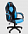 **Кресло для геймеров "Chairman GAME 17" (Цвет: Экокожа черный/Экокожа голубой/Ткань TW 11)