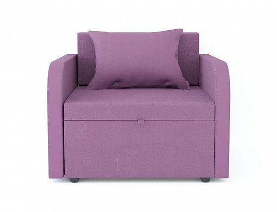Кресло-кровать "НЕКСТ" с подлокотниками - Вид прямо, цвет: Neo Plum