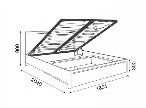Кровать "Беатрис" с подъемным механизмом модуль №8 - Кровать "Беатрис" с подъемным механизмом модуль