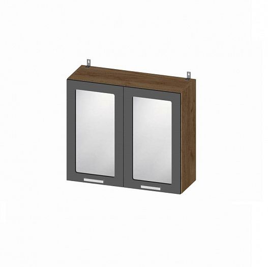 Шкаф верхний со стеклом "Мерано" ШВС 800 - схематичный вид
