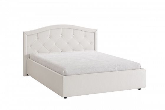 Кровать "Верона" 1400 - Кровать "Верона" 1400; Цвет: Белый (экокожа)