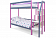**Детская двухъярусная кровать "Svogen" (Цвет: Лаванда/Графит)