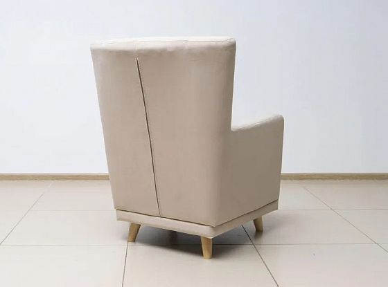 Кресло интерьерное - Кресло интерьерное, Newtone Light Beige (микровелюр), вид сзади