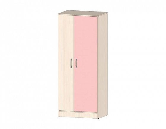 Шкаф для одежды "Буратино" - Цвет: Дуб Молочный/Розовый