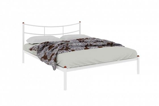 Кровать "София" 1600 мм (ламели) - Цвет: Белый