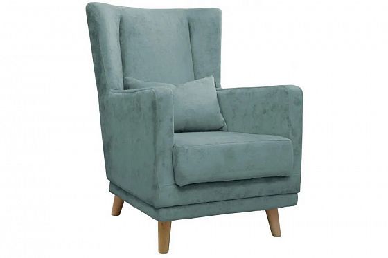 Кресло интерьерное - Кресло интерьерное, Цвет: Newton Aqua Blue (микровелюр)