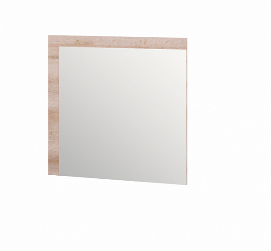 Зеркало настенное "Люмен" №18 - Зеркало настенное "Люмен" №18, Цвет: Дуб Сакраменто/Белый снег