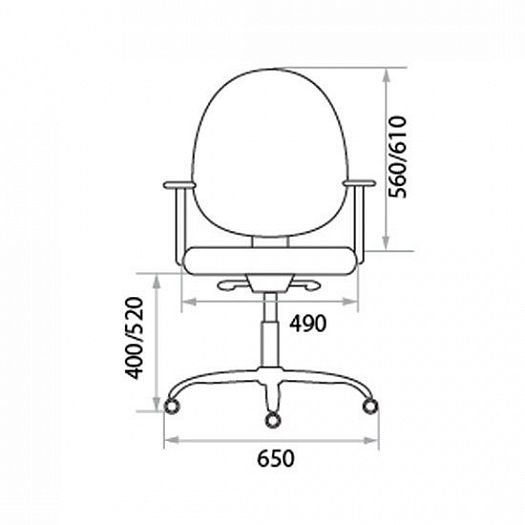 Кресло "Grand GTPLN" ткань - Схема