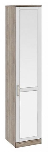 Шкаф для белья (440) с 1 зеркальной дверью "Прованс" СМ-223.07.022R правый Цвет: Дуб Сонома трюфель/Крем