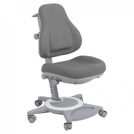 Комплект парта "Sentire" и кресло "Bravo" - Кресло, цвет: Серый/Серый (ткань)