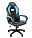 **Кресло для геймеров "Chairman GAME 16" черный пластик (Цвет: Экокожа черный/Экокожа голубой/Ткань TW 11)