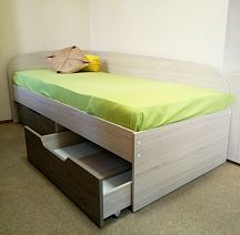 Кровать "Гамма" 800*1900 с 2 ящиками