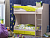**Кровать двухъярусная "Бемби" МДФ (фасад 3D) (Цвет: Ясень Шимо светлый/Лимон матовый)
