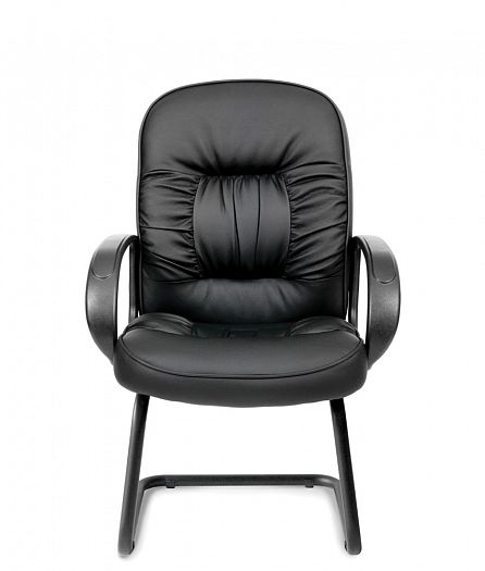 Кресло посетителя "Chairman 416 ЭКО V" - Кресло посетителя "Chairman 416 ЭКО V", Цвет: Экокожа черна