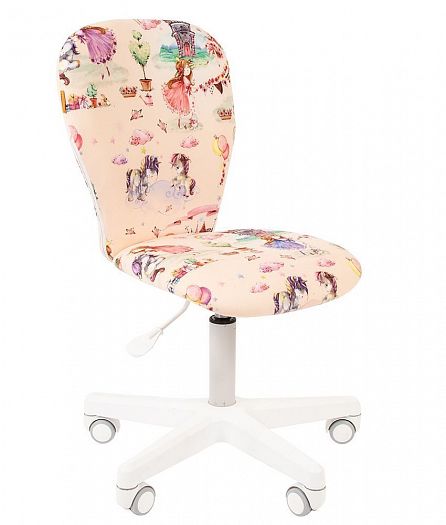Детское кресло "Chairman KIDS 105" - Ткань велюр с рисунком принцесса